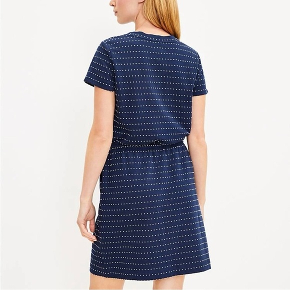 Lou & Grey Luvstretch Drawstring Pocket Dress Summer Coastal Nautical Beach - Picture 4 of 11